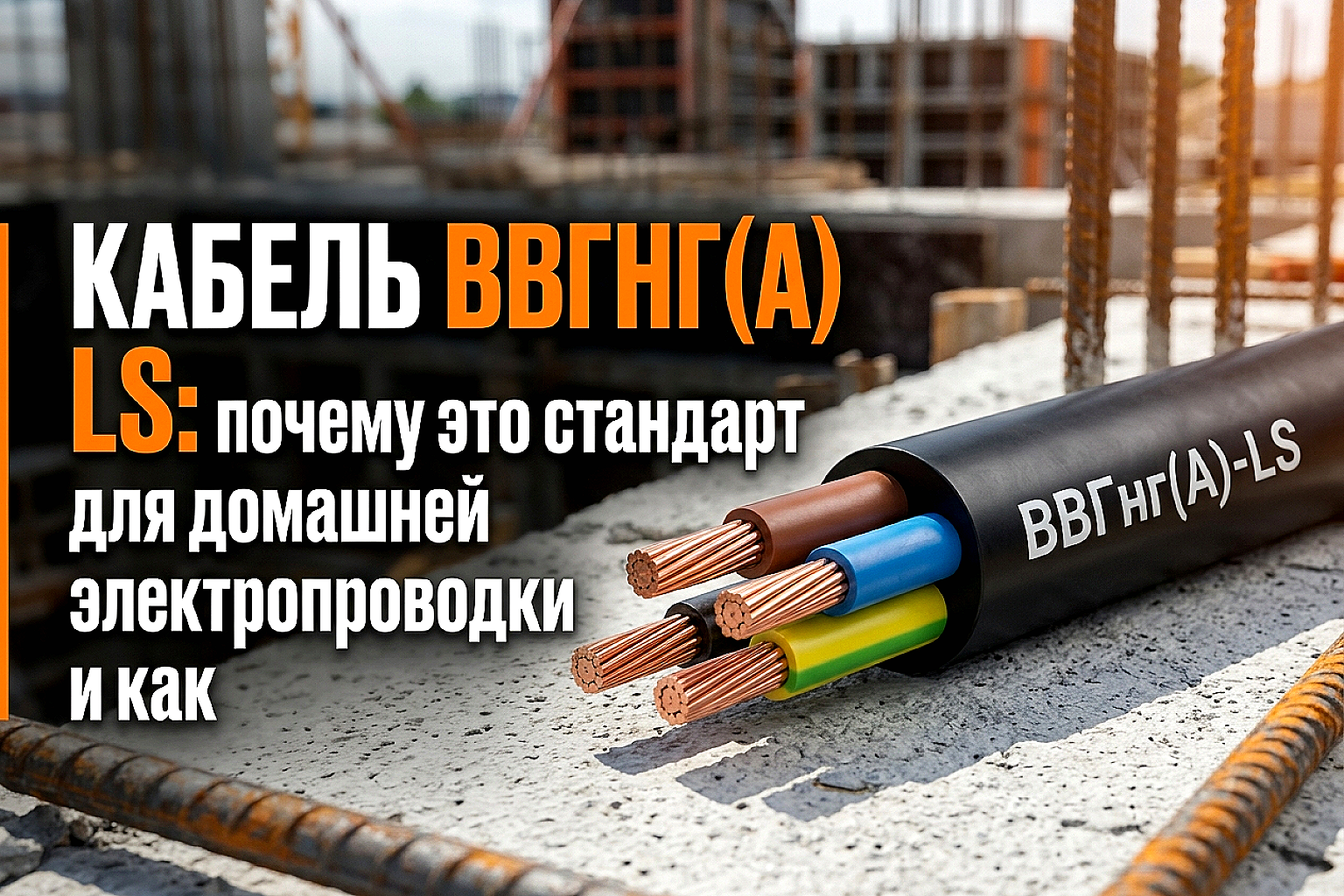 Кабель ВВГнг(А)-LS: расшифровка и правила выбора для электропроводки