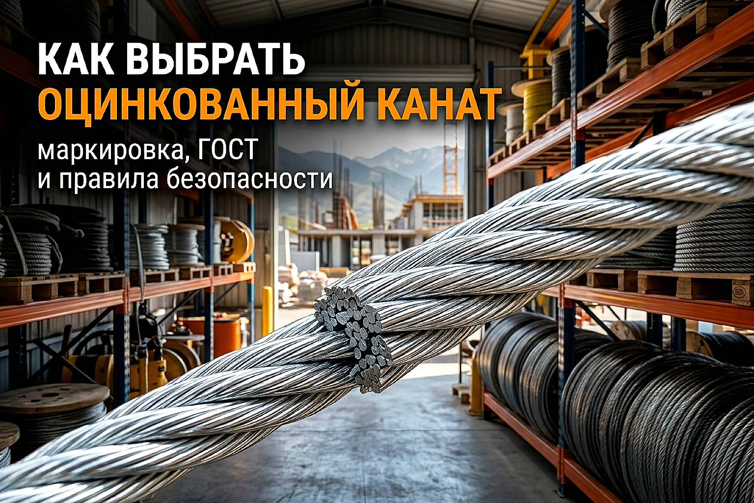 Как выбрать оцинкованный стальной канат: гид для снабженца и строителя