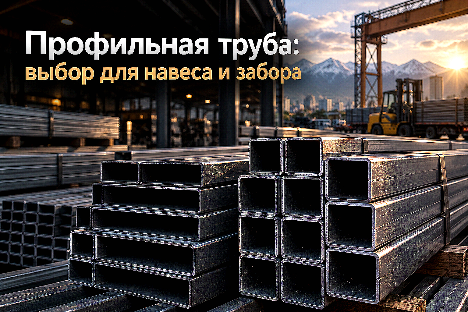 Как выбрать профильную трубу для навеса, забора и каркаса