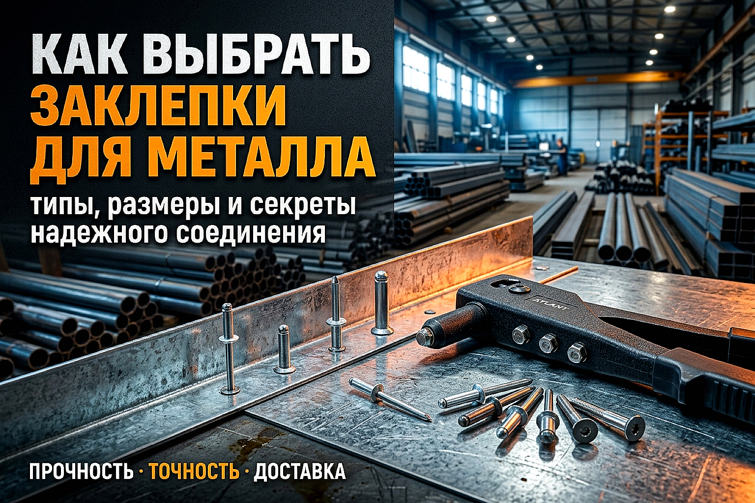 Заклепки для металлоконструкций: как выбрать и правильно использовать