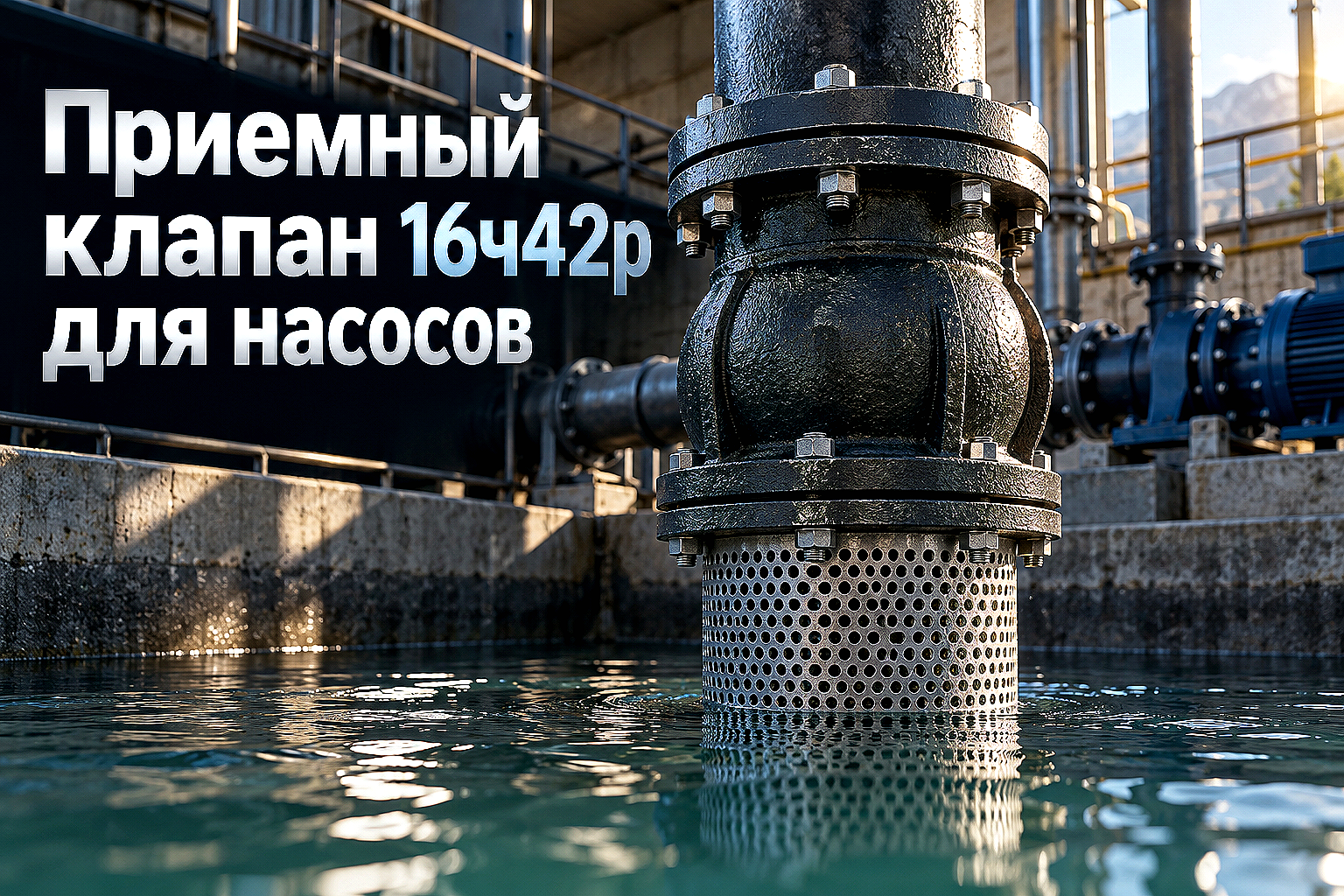 Клапан обратный приемный с сеткой 16ч42р: выбор Ду 50–200, расчет всасывающей линии и монтаж насосов