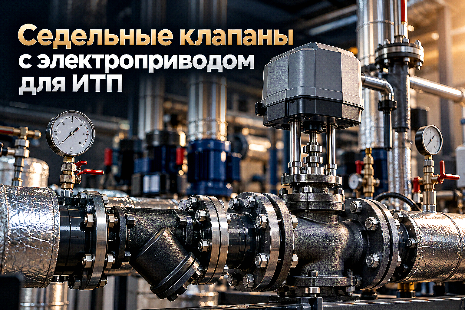 Клапаны регулирующие седельные с электроприводом: расчет Kvs, выбор авторитета и правила монтажа в ИТП