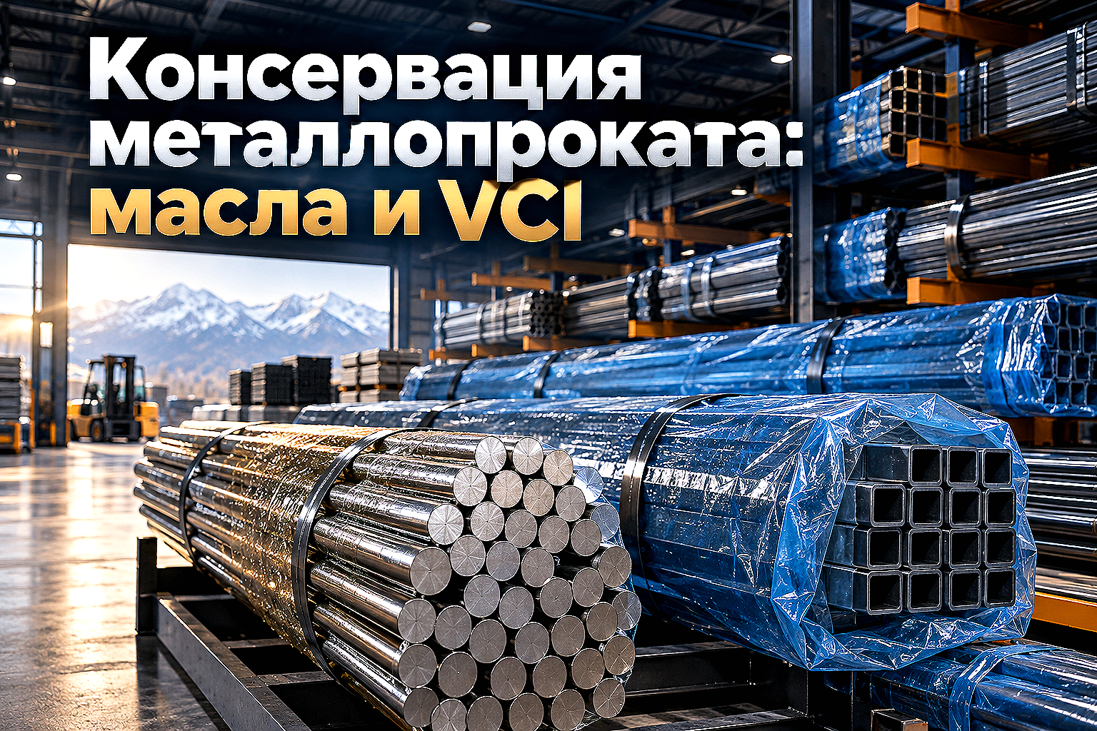 Консервация металлопроката: выбор защитных смазок, ингибиторов коррозии VCI и правила расконсервации