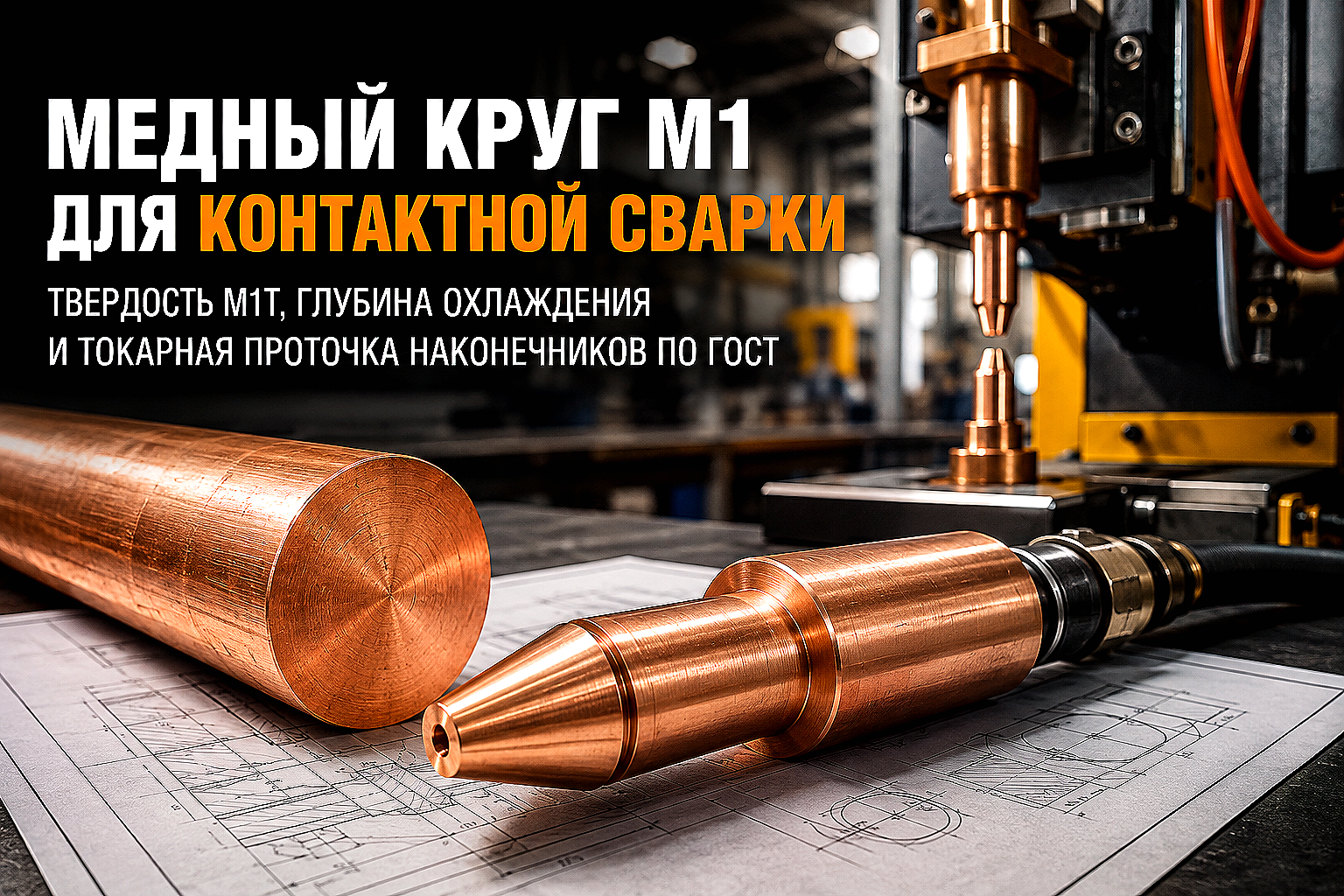 Круг медный М1 для электродов контактной сварки: выбор твердости, охлаждение и проточка