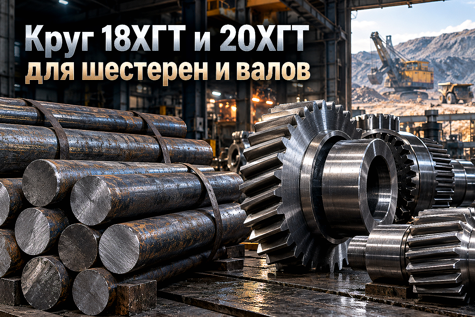 Круг стальной 18ХГТ и 20ХГТ: выбор цементуемой стали для шестерен, валов и редукторов