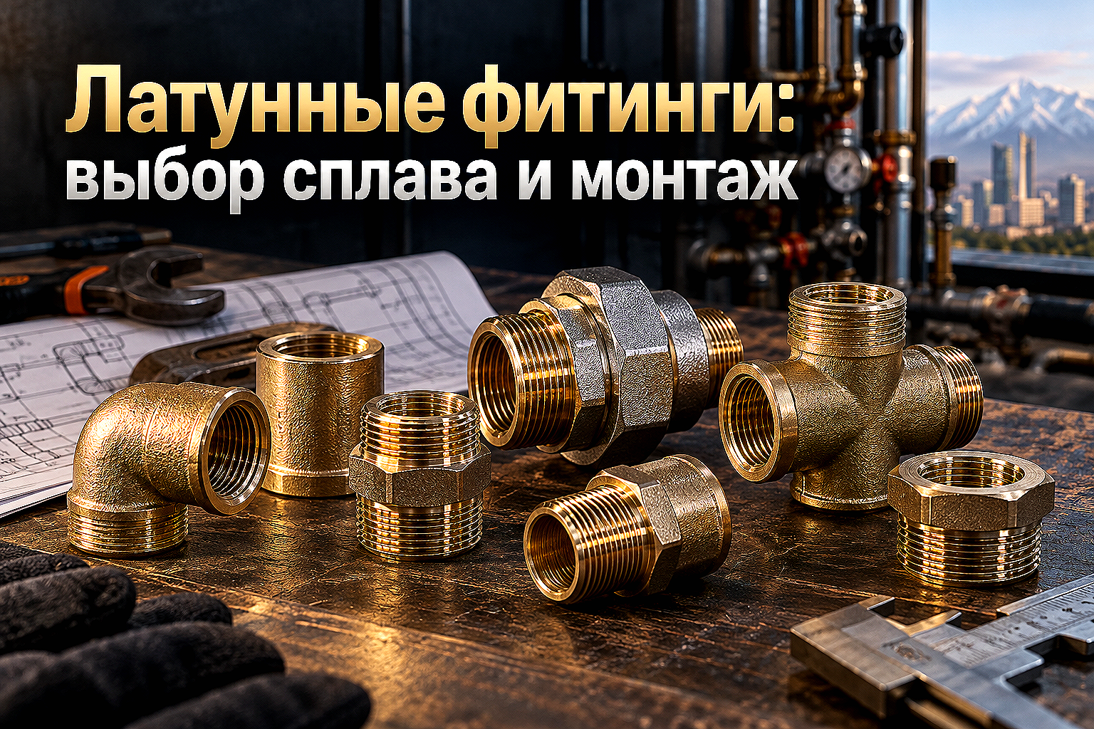 Латунные резьбовые фитинги для систем водоснабжения и отопления: выбор сплава, типов резьбы и монтаж без трещин