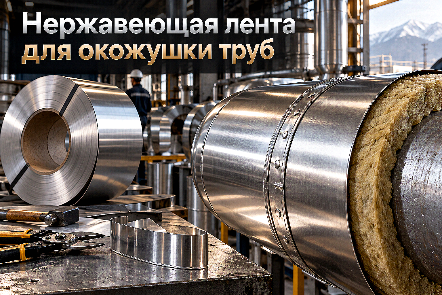 Лента нержавеющая для защитной окожушки теплоизоляции: выбор стали AISI 304/430, зиговка и правила монтажа