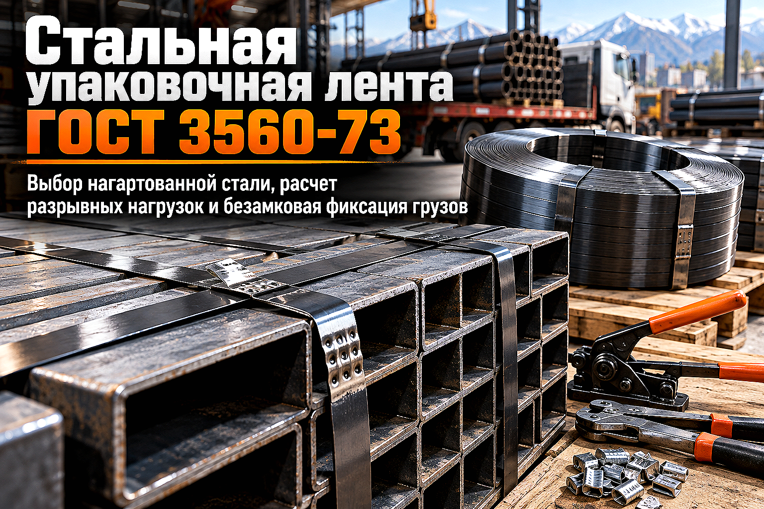 Лента стальная упаковочная ГОСТ 3560-73: выбор нагартованной и мягкой ленты, расчет прочности и упаковка грузов