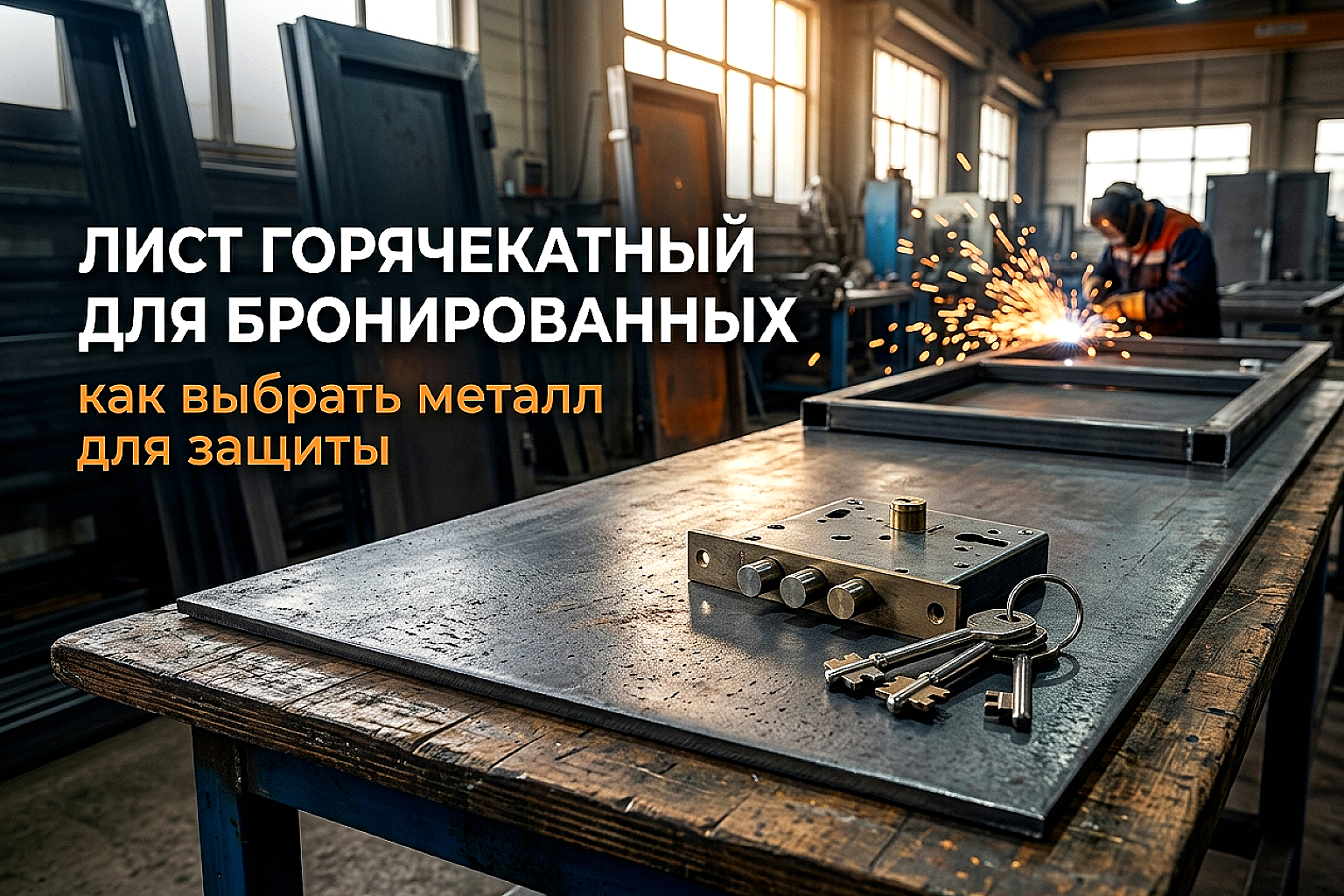 Лист горячекатный для бронированных дверей и банковских хранилищ