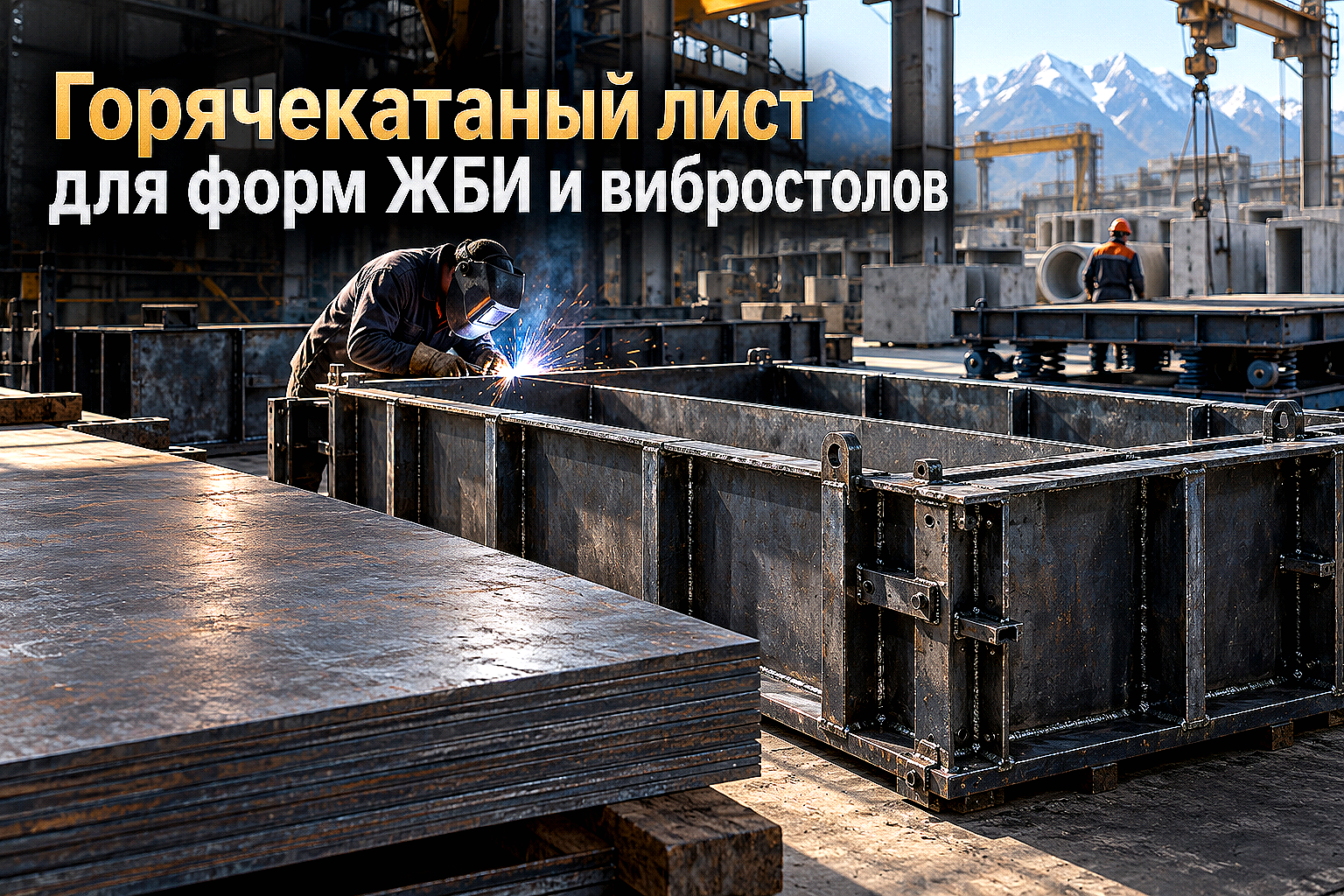 Лист горячекатаный для металлоформ ЖБИ и вибростолов: выбор стали Ст3сп и 09Г2С, расчет жесткости и защита от коробления