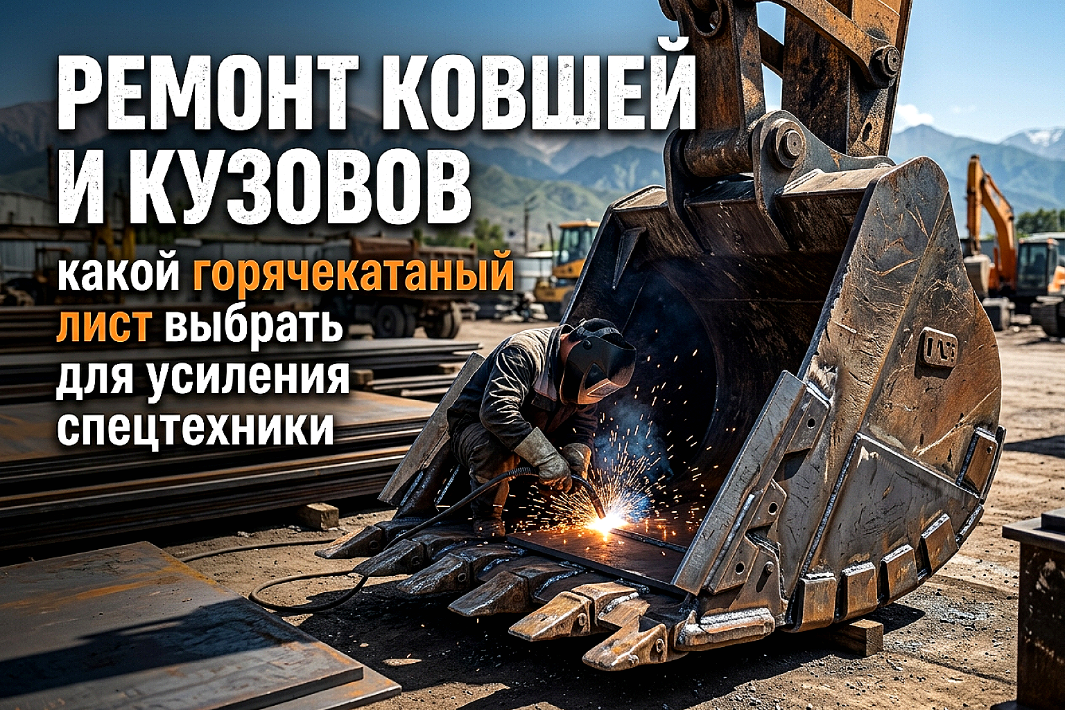 Усиление спецтехники горячекатаным листом: выбор металла и ремонт