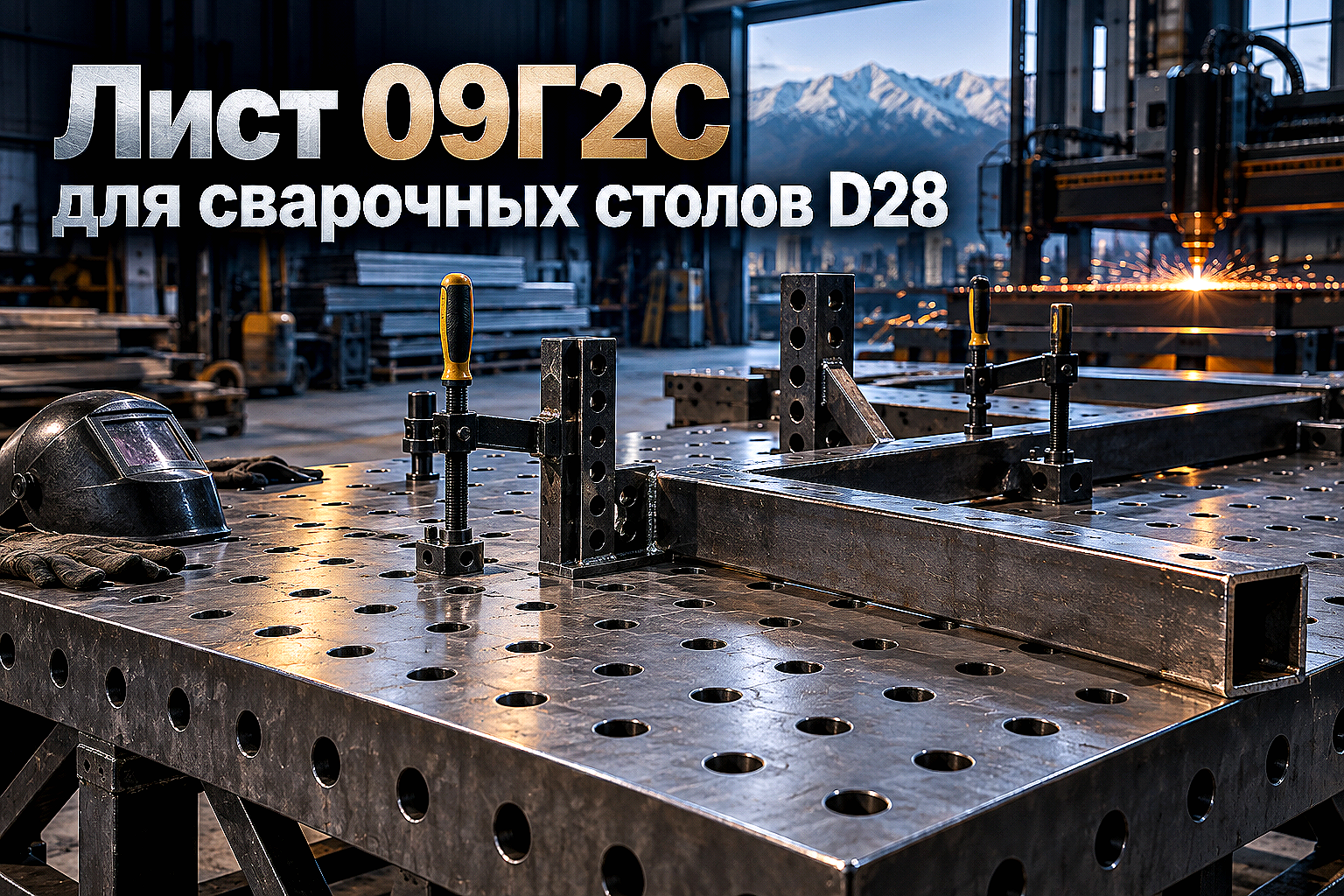 Лист горячекатаный для сварочно-сборочных столов и 3D-стапелей: выбор стали 09Г2С, расчет толщины и координатный раскрой