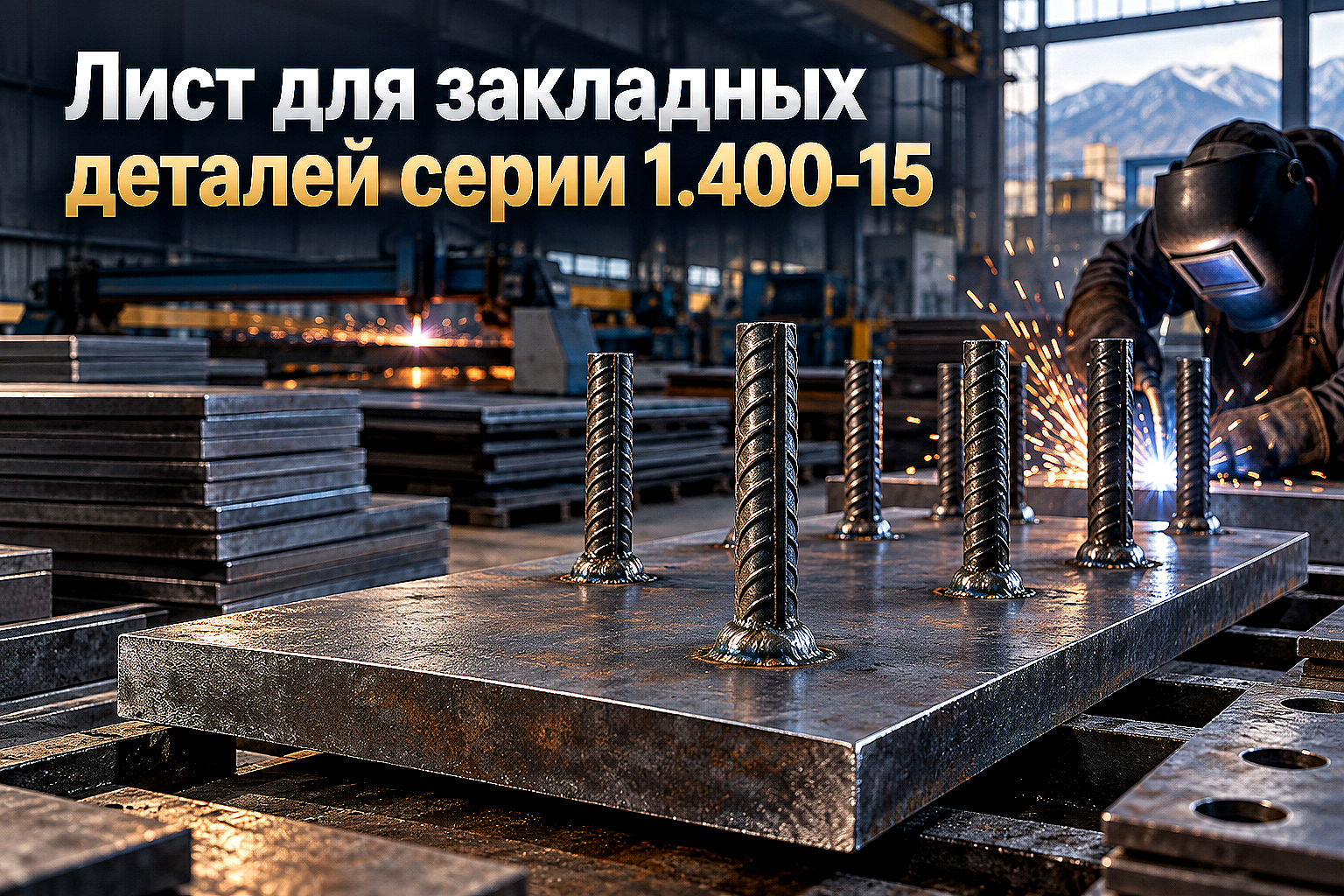 Лист горячекатаный для закладных деталей серии 1.400-15 (МН): выбор марки стали, расчет толщины и приварка анкеров
