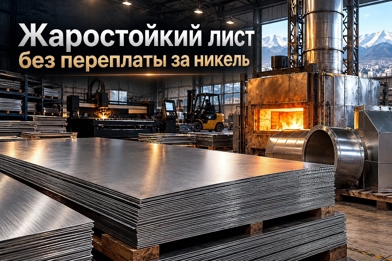 Лист жаропрочный ферритный (AISI 430, 439, 08Х17Т, 15Х25Т): выбор стали для печей и теплообменников
