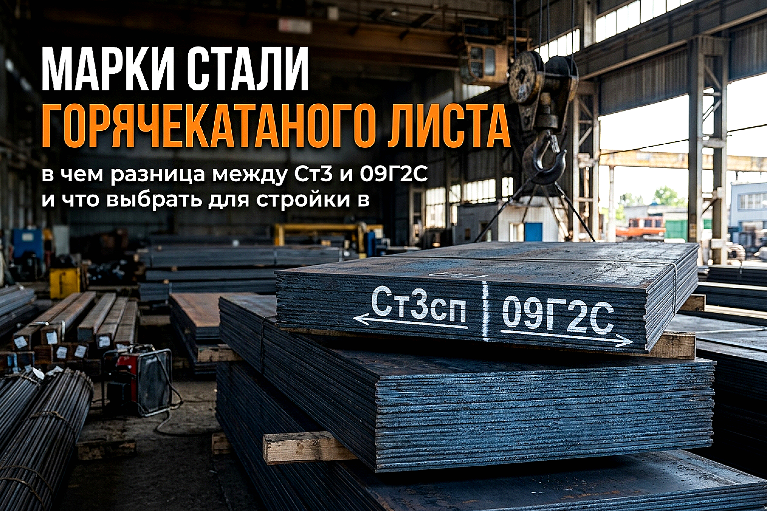 Лист горячекатаный: отличия марок стали Ст3 и 09Г2С