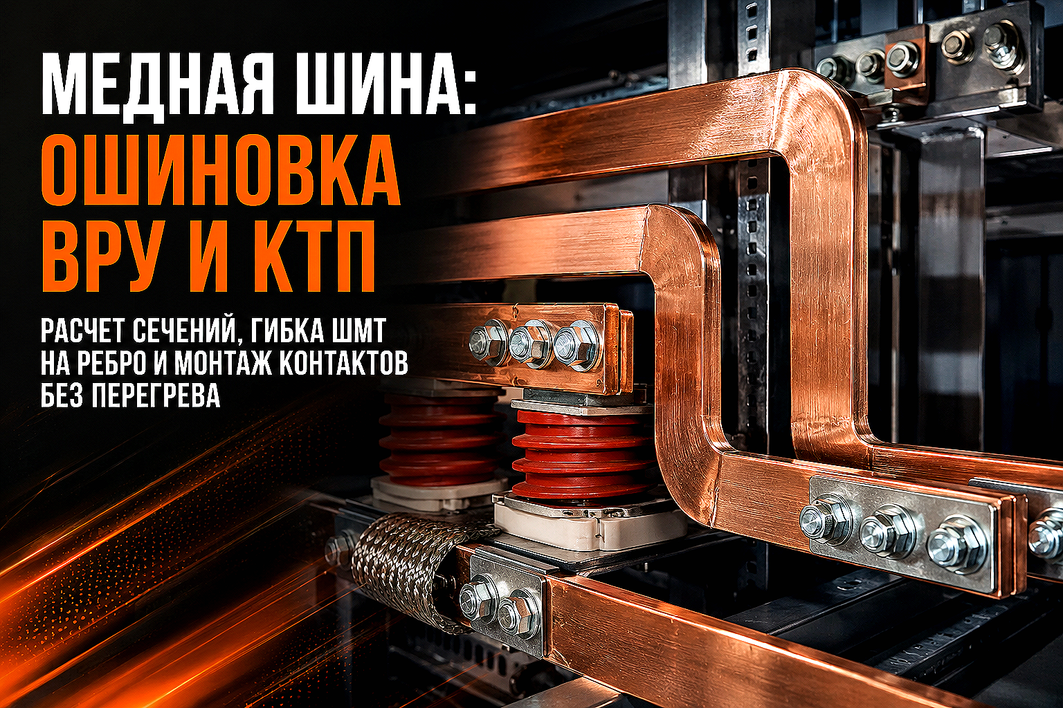 Медная шина для ошиновки трансформаторов и шкафов ВРУ: расчет, гибка и правила монтажа