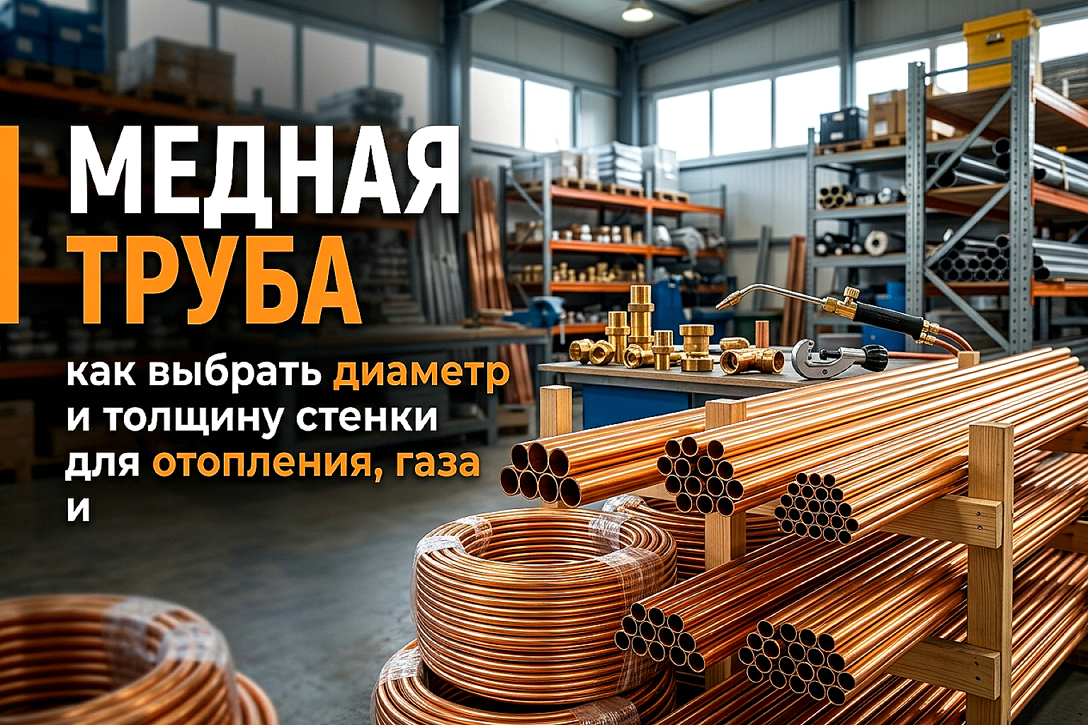 Как выбрать медную трубу: диаметр, толщина стенки и сферы применения