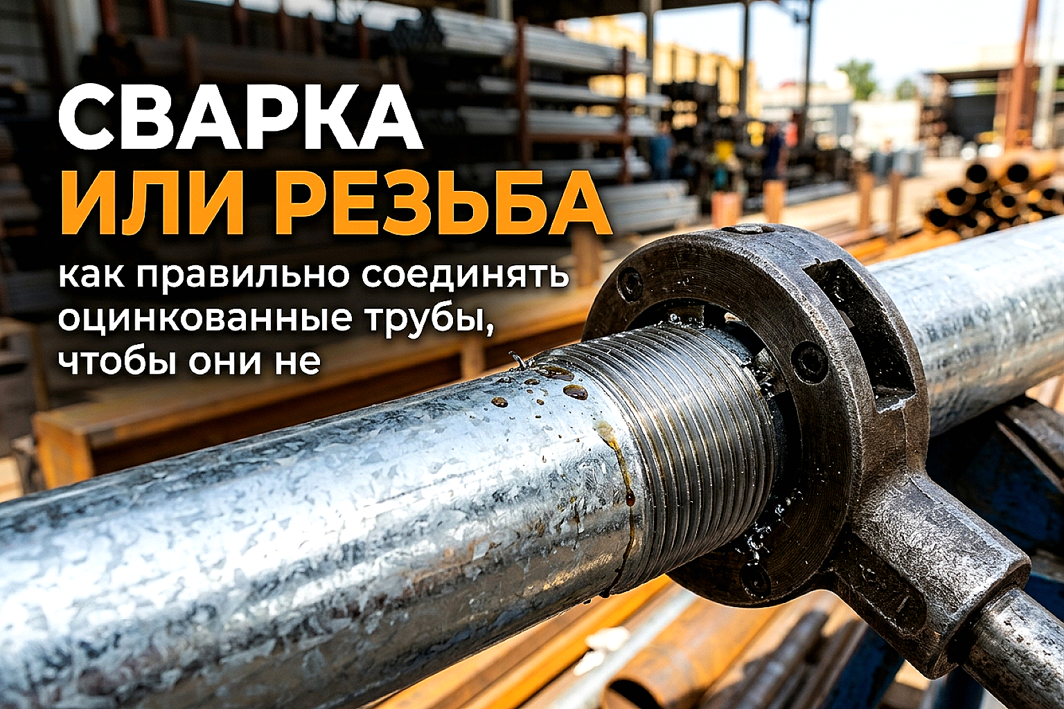 Сварка или резьба: правила монтажа оцинкованных труб