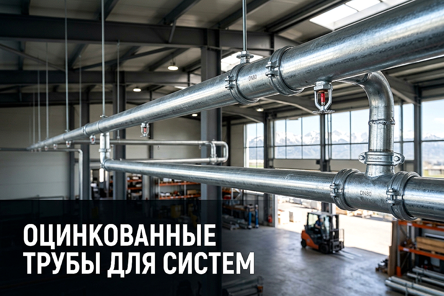 Оцинкованные трубы для систем пожаротушения: как выбрать и смонтировать