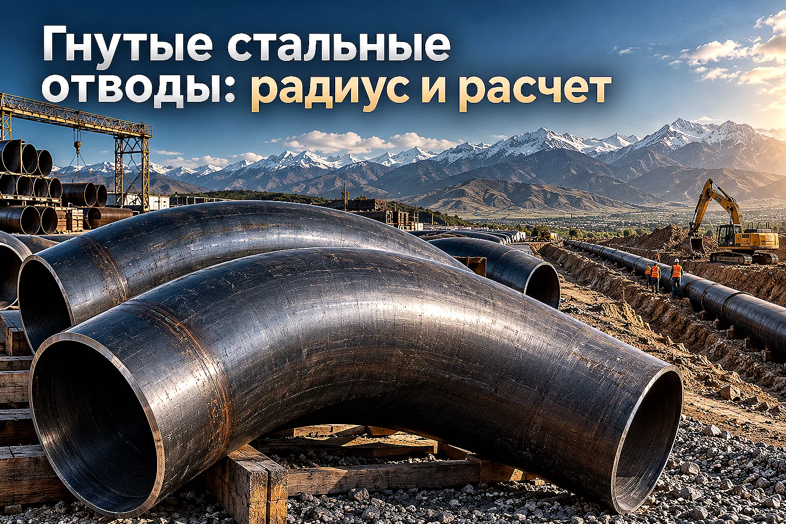 Отводы стальные гнутые: выбор радиуса изгиба, расчет утонения стенки и монтаж магистралей