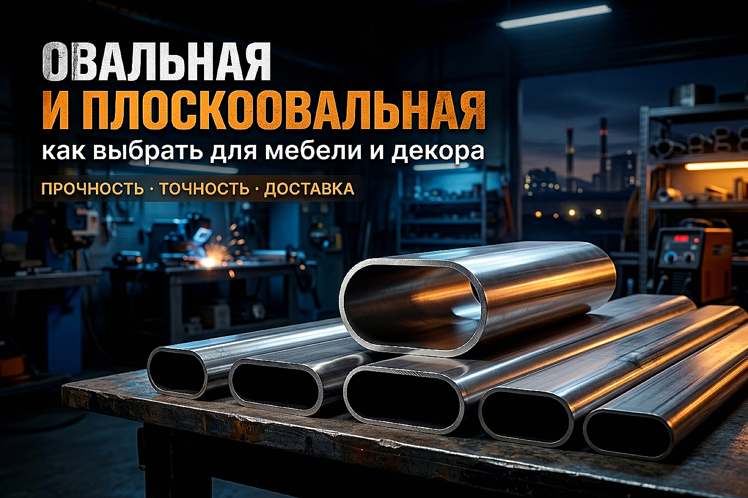 Овальная и плоскоовальная труба: применение в дизайне и производстве