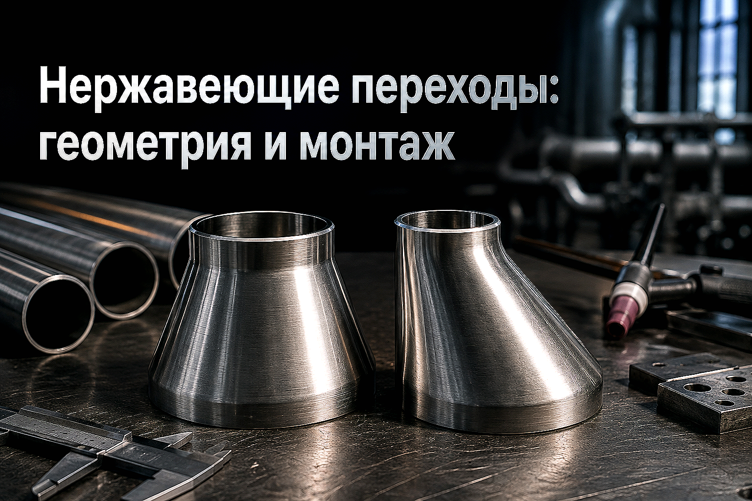 Переходы нержавеющие: концентрические и эксцентрические, выбор стали и монтаж трубопроводов
