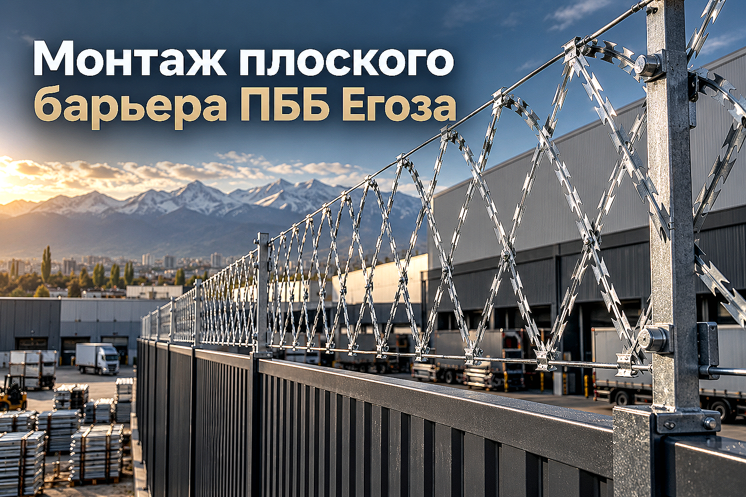 Плоский барьер безопасности ПББ Егоза: выбор диаметра витков, расчет полотна и правила монтажа