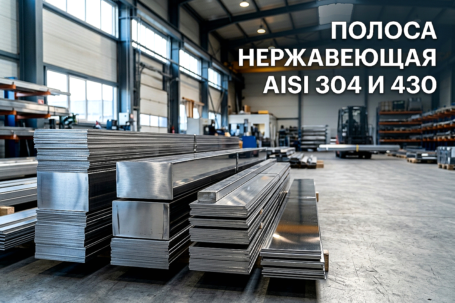 Полоса нержавеющая AISI 304 и 430: выбор и применение
