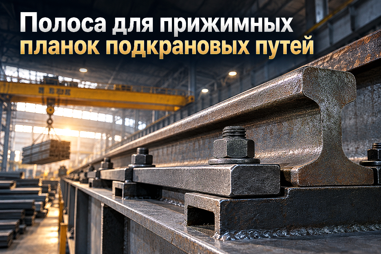 Профиль фасонный полоса для подкрановых путей: выбор марки стали, расчет прижимных планок и монтаж
