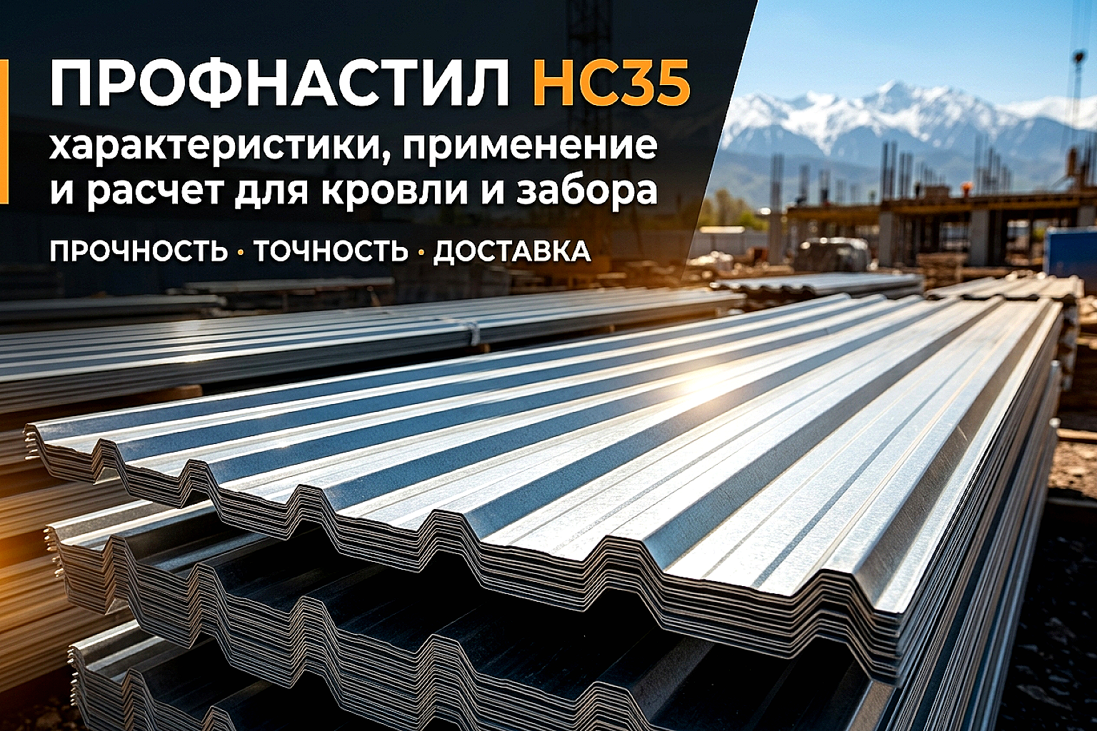 Профнастил НС35: универсальное решение для строительства в Алматы
