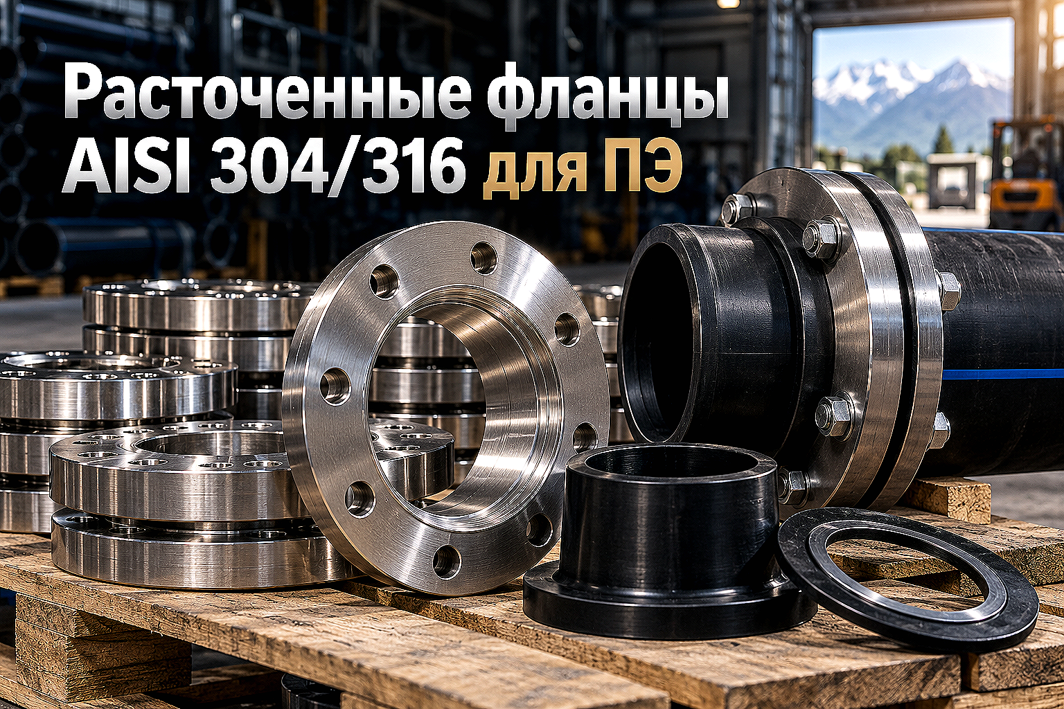 Расточенные нержавеющие фланцы для ПЭ труб и буртовых втулок: выбор стали AISI 304/316, таблица размеров и правила монтажа