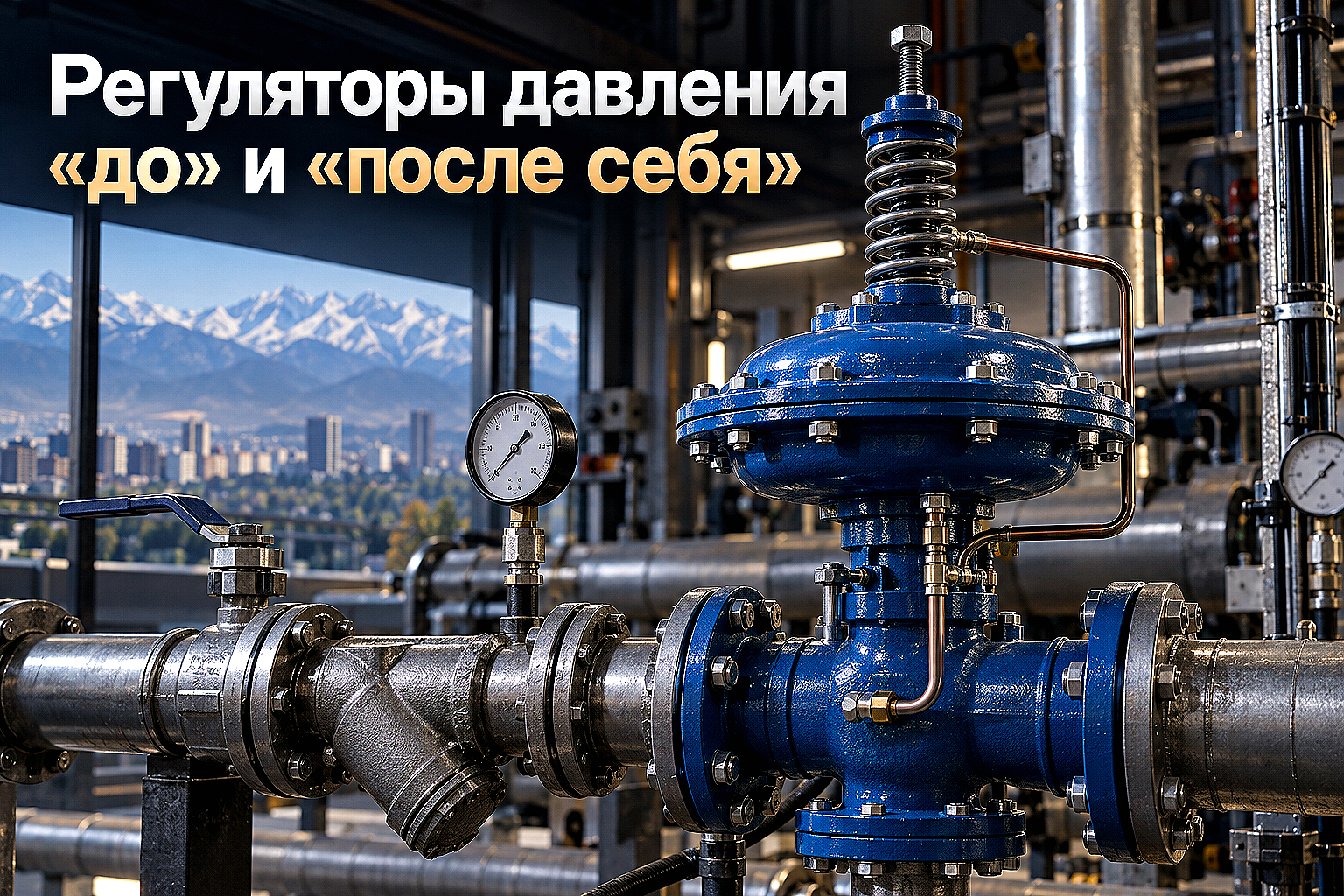 Регуляторы давления прямого действия: выбор клапанов «после себя» и «до себя», расчет и монтаж в ИТП