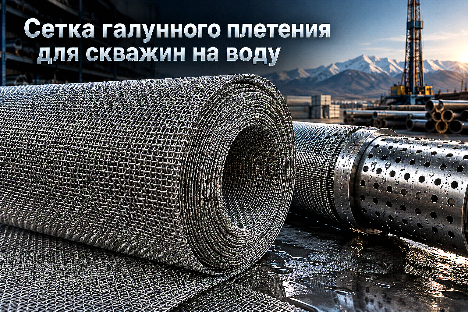 Сетка тканая нержавеющая фильтровая (П48, П56, П72): выбор галунного плетения для скважин на воду, расчет и монтаж