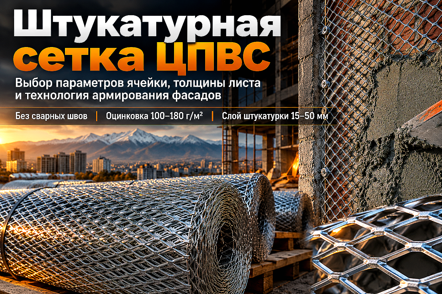 Сетка ЦПВС штукатурная: выбор ячейки, толщины листа и правила армирования фасадов