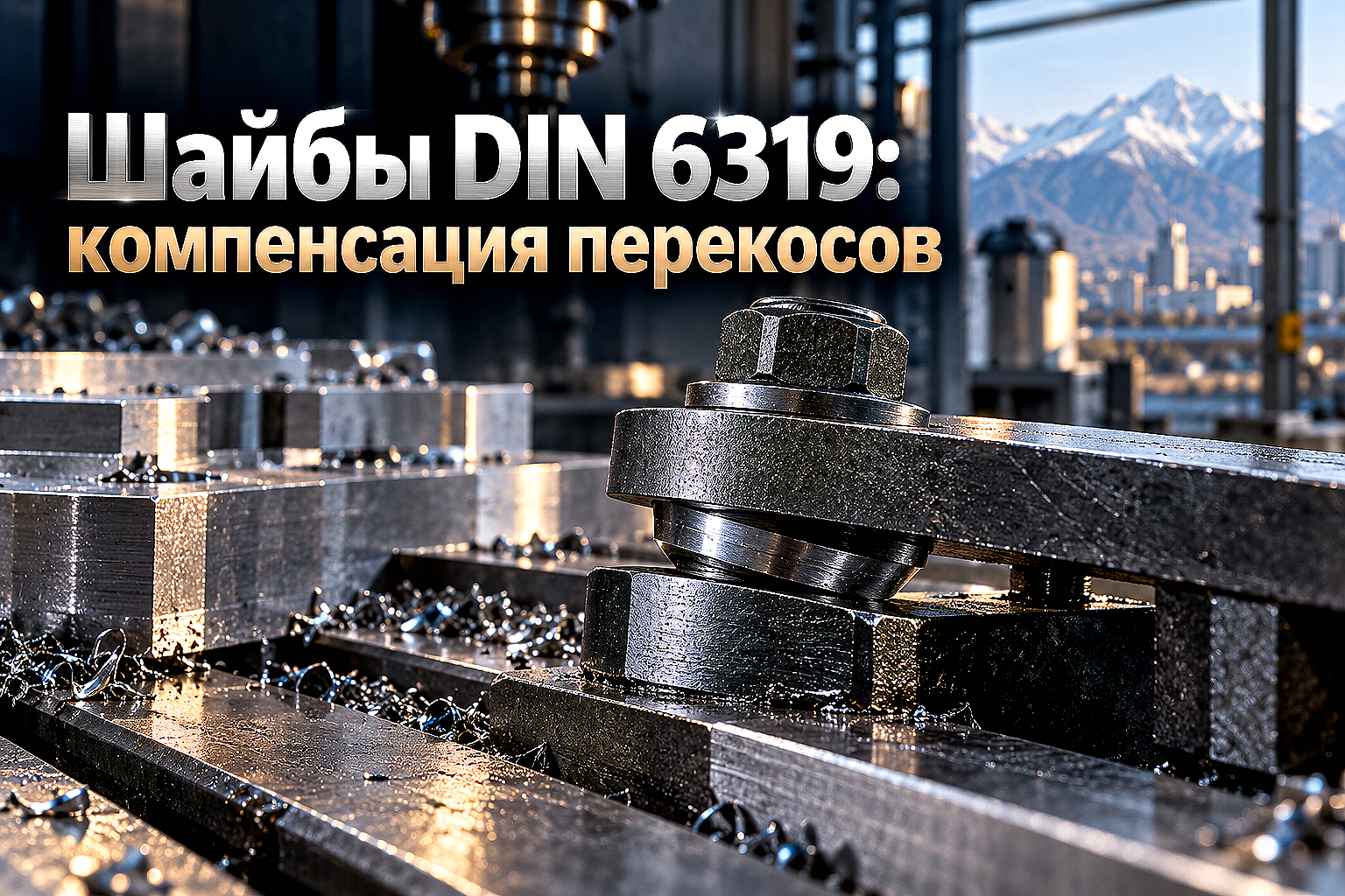 Шайбы сферические и конические DIN 6319: компенсация перекосов, расчет зажима оснастки и монтаж