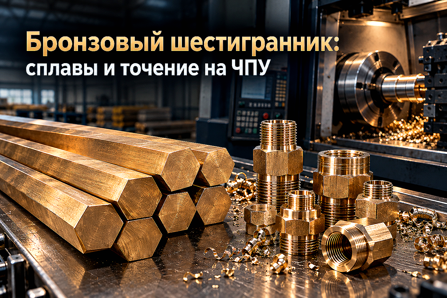 Шестигранник бронзовый БрАЖ9-4, БрОЦС5-5-5 и БрКМц3-1: выбор сплава, точение на ЧПУ и искробезопасные фитинги