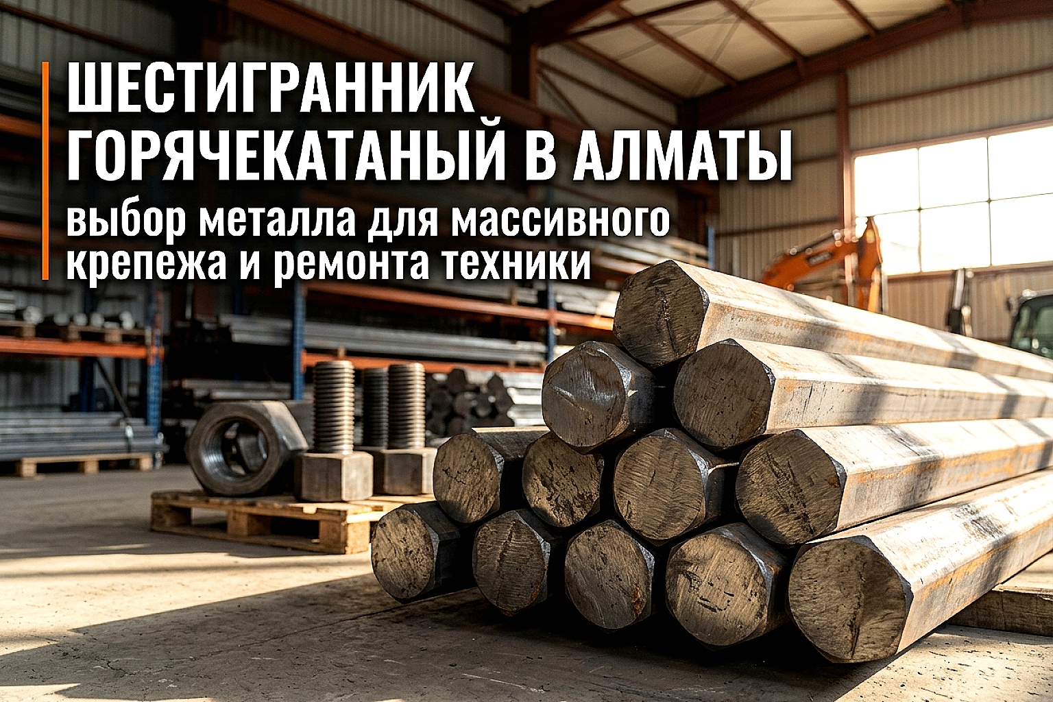 Шестигранник горячекатаный: металл для тяжелого крепежа и узлов спецтехники