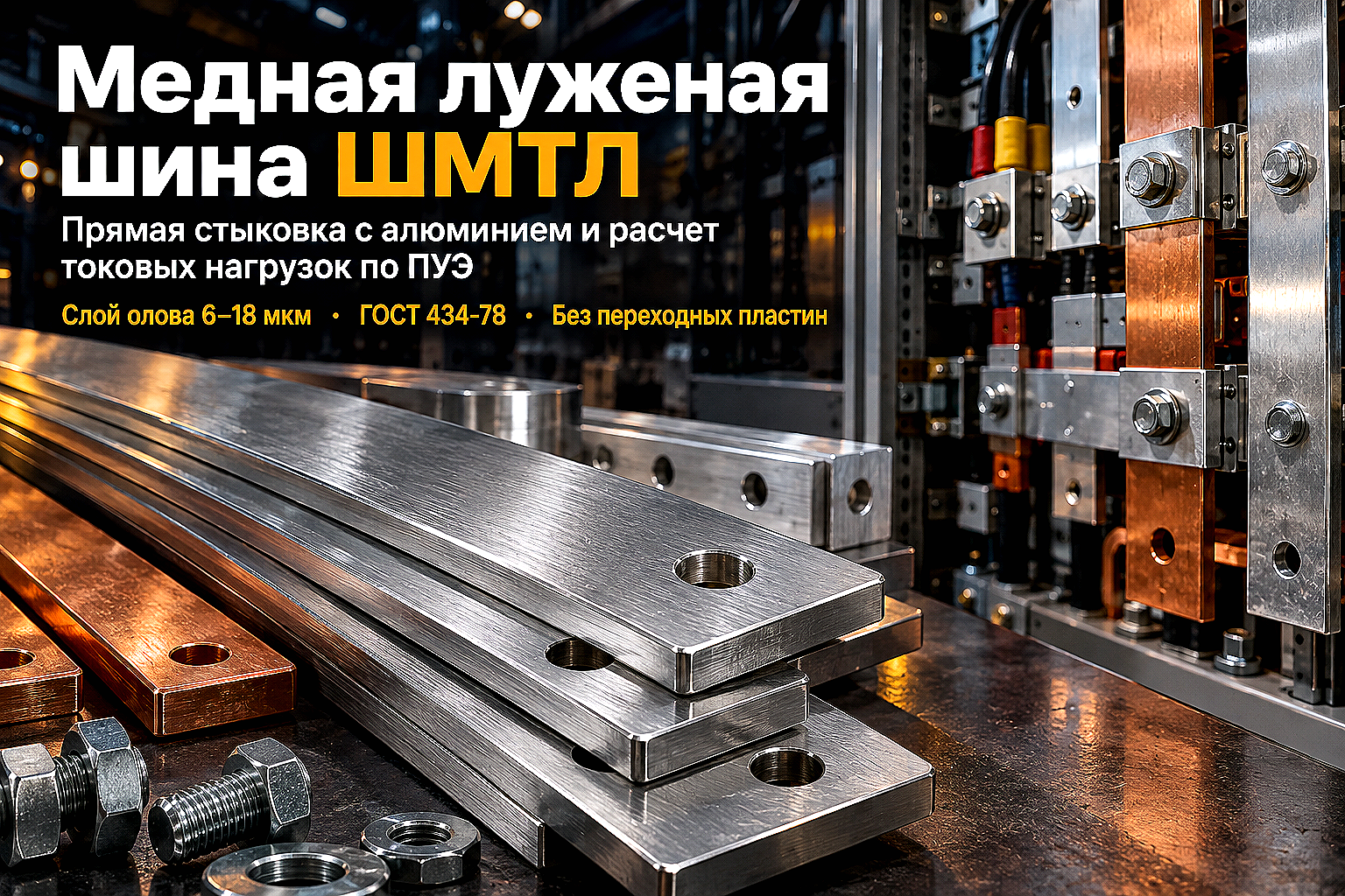 Шина медная луженая ШМТЛ: выбор, расчет токовых нагрузок, стыковка с алюминием и правила монтажа