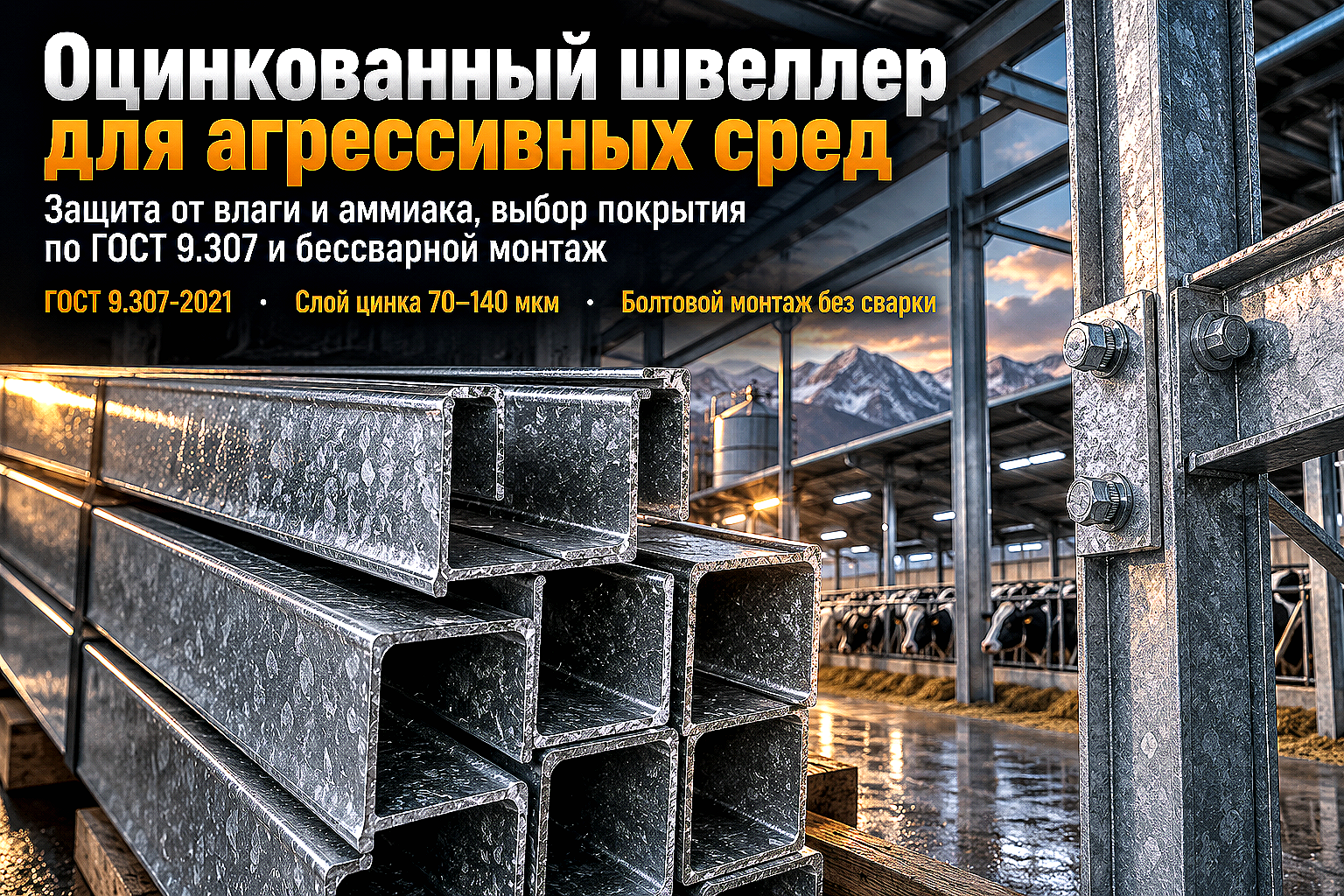 Швеллер оцинкованный для агрессивных сред: выбор покрытия, расчет и правила монтажа