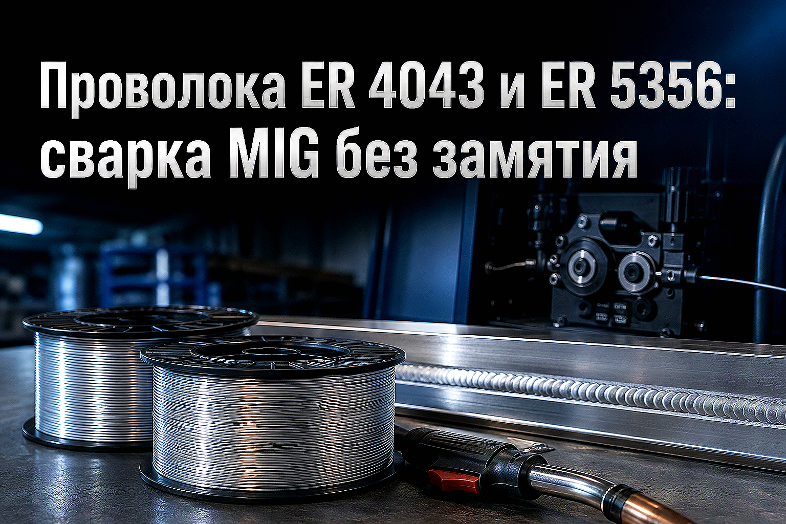 Сварочная алюминиевая проволока ER 4043 и ER 5356: выбор сплава, настройка полуавтомата и защита от дефектов