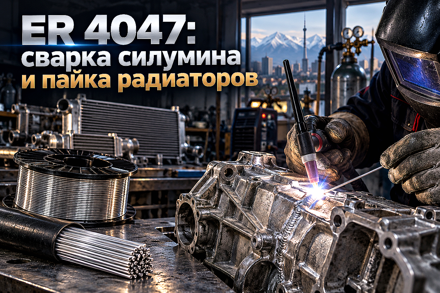 Сварочная алюминиевая проволока ER 4047 (AlSi12): выбор для сварки силуминовых отливок, пайки радиаторов и ремонта теплообменников