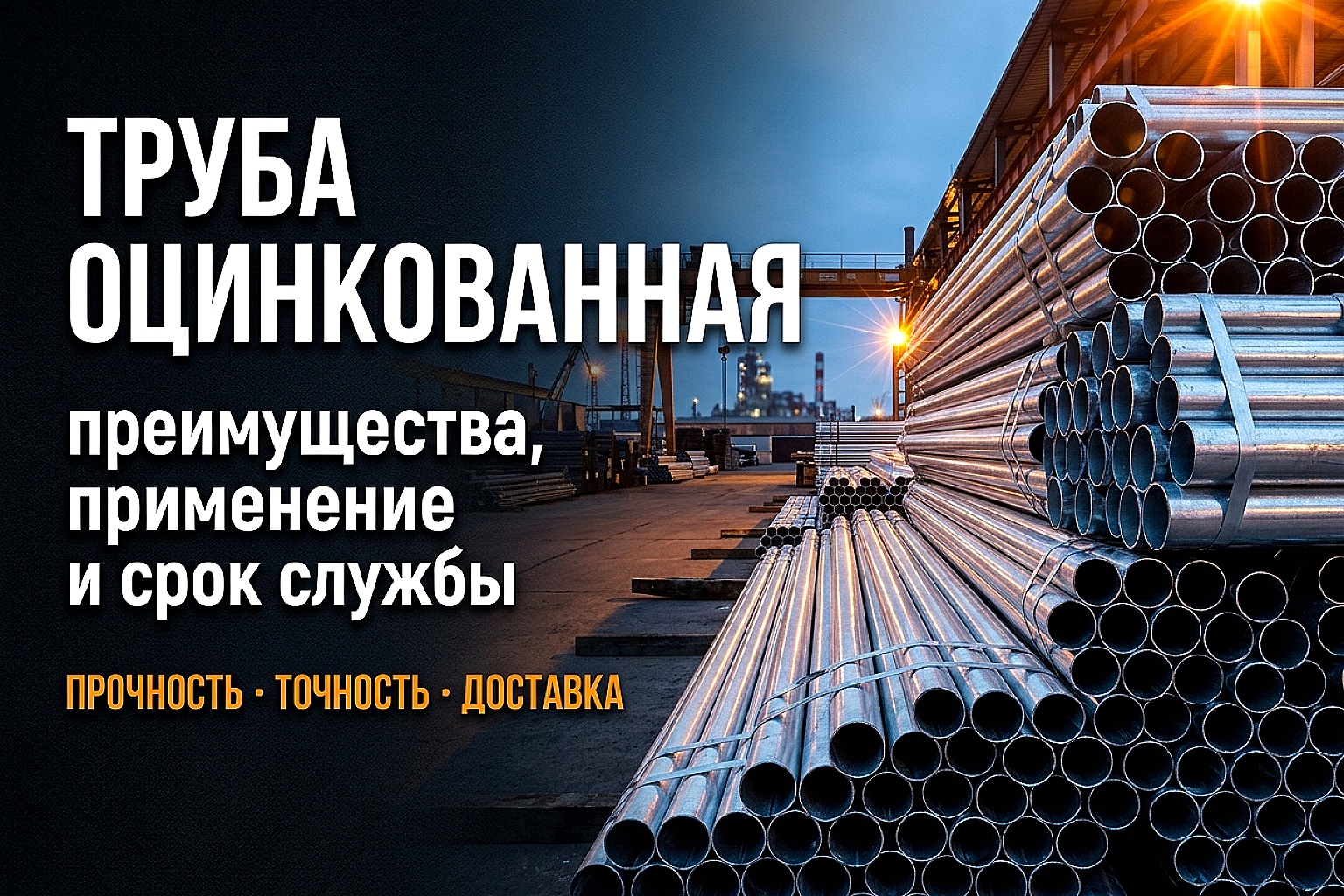 Труба стальная оцинкованная: почему она служит 30+ лет и как её выбрать