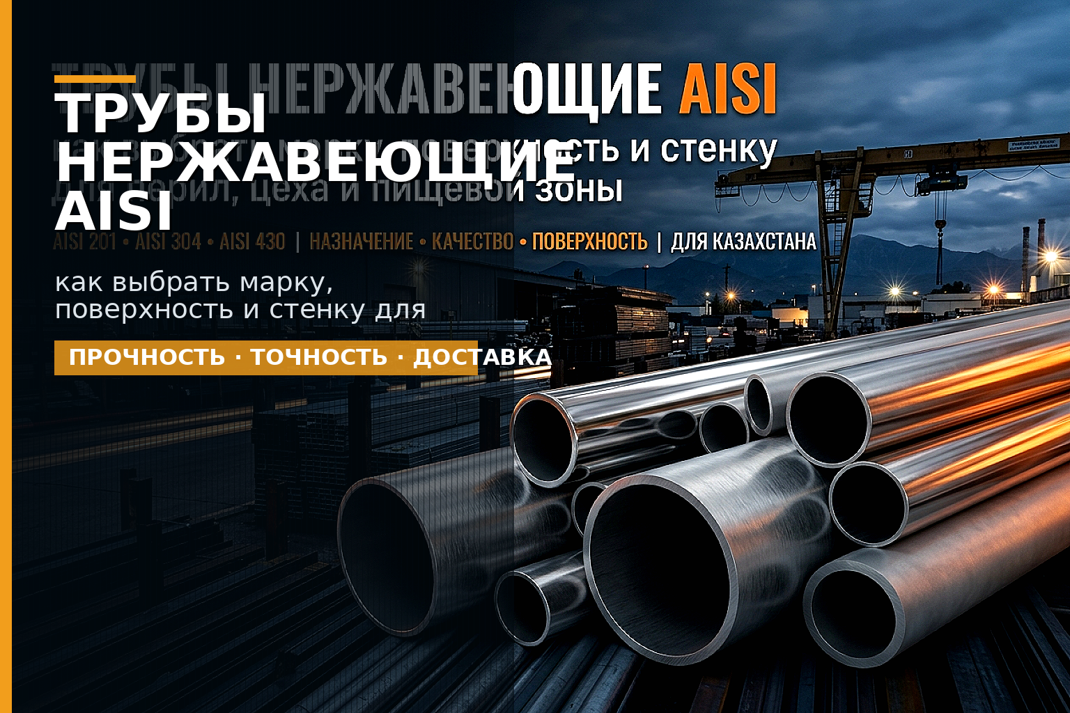 Как выбрать нержавеющую трубу AISI: гид по маркам, поверхности и применению