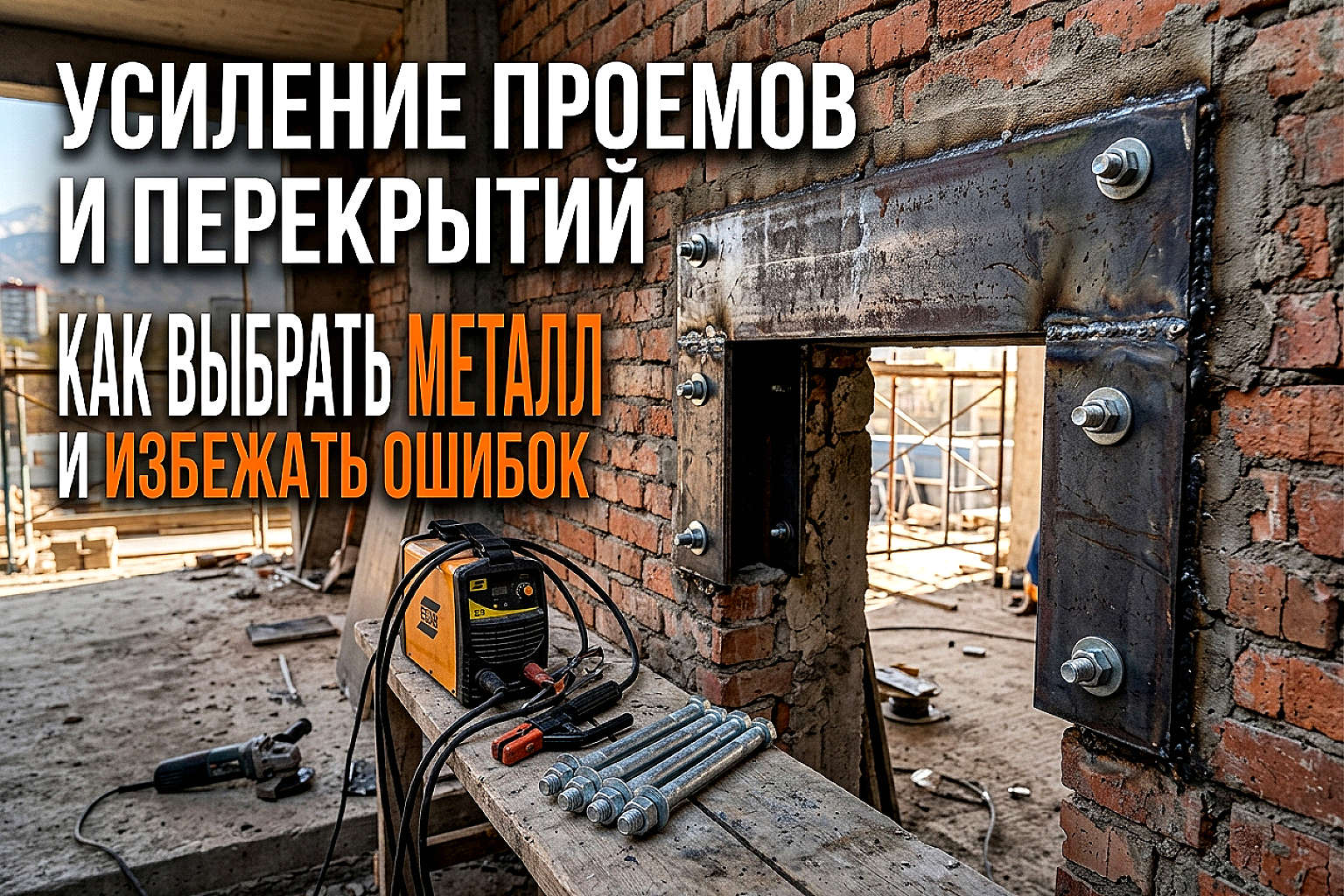 Усиление проемов и перекрытий горячекатаным листом: выбор и монтаж
