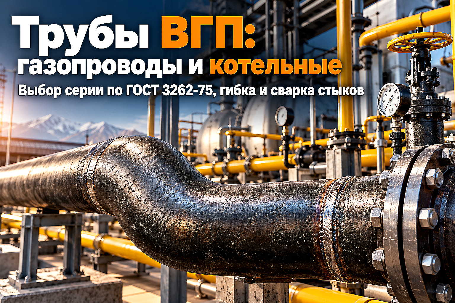 Водогазопроводные трубы для газопроводов и котельных: выбор серии, гибка и неразрушающий контроль