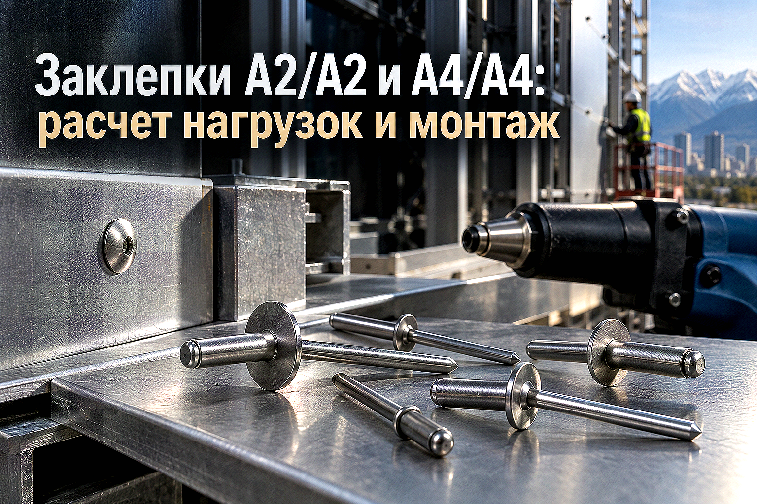 Заклепки вытяжные нержавеющие А2/А2 и А4/А4: выбор бортика, расчет нагрузок на срез и правила монтажа