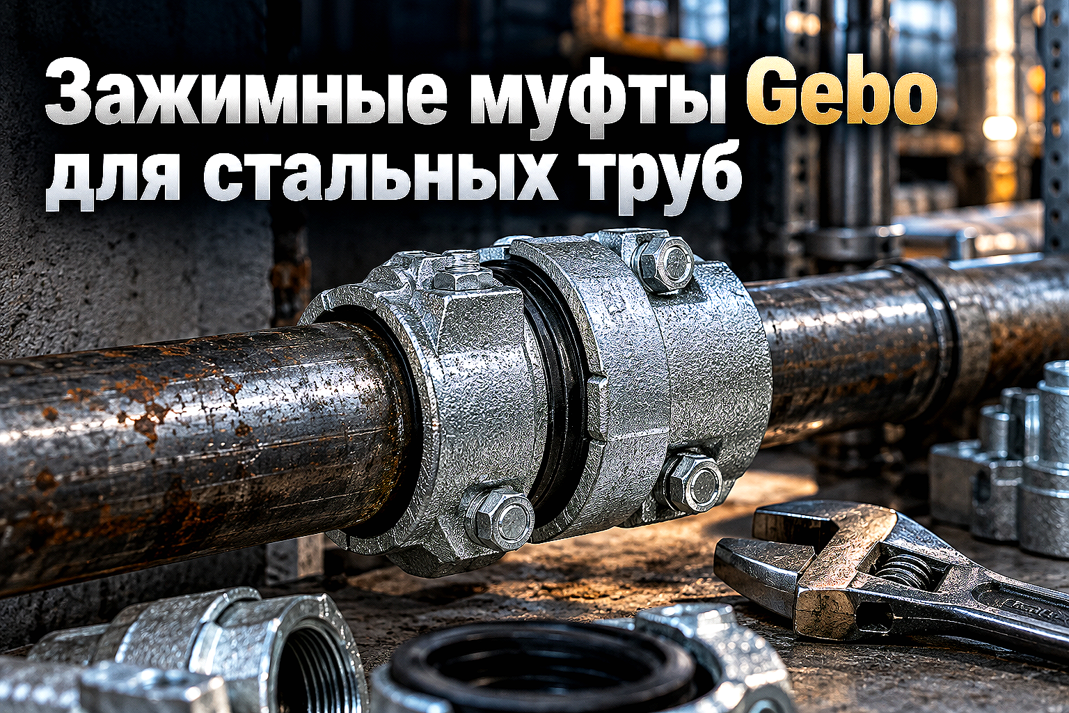 Обжимные зажимные муфты для стальных труб без сварки и резьбы: выбор конструкции, расчет давления и бессварной ремонт