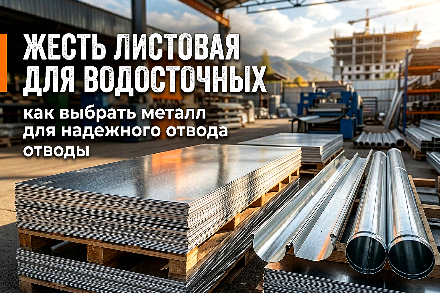 Жесть листовая для водосточных систем: выбор металла и особенности монтажа